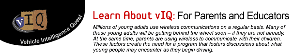 Vehicle Intelligence Quest - Learn About vIQ For Parents and Educators