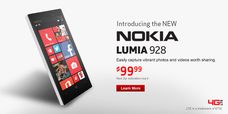 New! Nokia Lumia 928