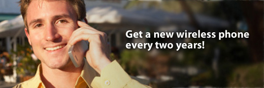 Get a wireless phone every two years