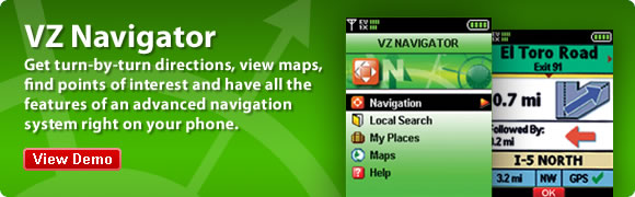 VZ Navigator. Get turn-by-turn directions, view maps, and find points of interest